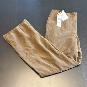 Jones New York Women’s Silk Linen Blend Wide Leg Pants Size 14 NWT